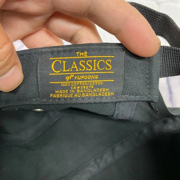 Grail Baseball Hat Army Cap Style Men Five Panel Strap Back Embroidered Black - Picture 8 of 9